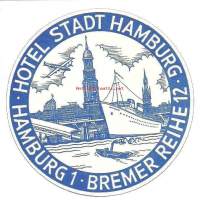 Hotel Stadt Hamburg - matkalaukkumerkki