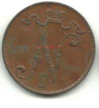 5 penniä  1915