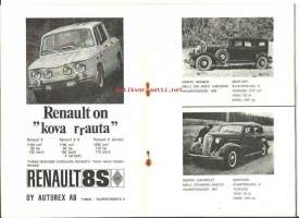 Automobiilinäyttely - Turun Konserttisalissa 1970