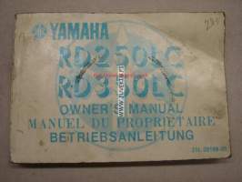 Yamaha RD250LC, RD350LC owner´s manual -käyttöohjekirja