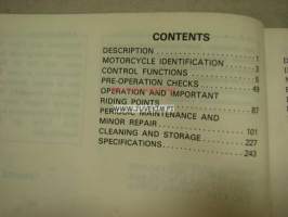 Yamaha RD250LC, RD350LC owner´s manual -käyttöohjekirja
