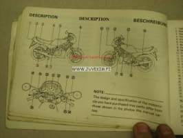 Yamaha RD250LC, RD350LC owner´s manual -käyttöohjekirja