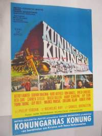 Kuningasten kuningas - Konungarnas konung -elokuvajuliste, Jeffrey Hunter, Siobhan McKenna, Nicholas Ray