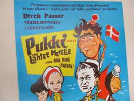Pukki lähtee merelle - Bocken far till sjöss -elokuvajuliste, Dirch Passer, Ghita Norby, Paul Hagen