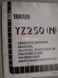 Yamaha YZ250 (N) owner´s service manual -huolto-ohjekirja