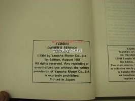 Yamaha YZ250 (N) owner´s service manual -huolto-ohjekirja