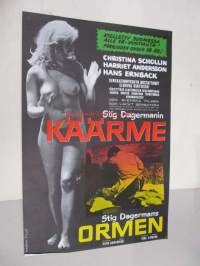 Käärme - Ormen -elokuvajuliste, Christina Schollin, Hans Ernback, Hans Abrahamson