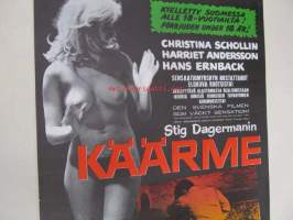 Käärme - Ormen -elokuvajuliste, Christina Schollin, Hans Ernback, Hans Abrahamson