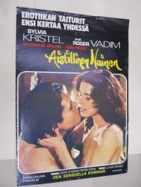 Aistillinen nainen - Den sensuella kvinnan -elokuvajuliste, Sylvia Kristel, Nathalie Delon, Roger Vadim