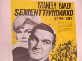Sementtiviidakko - Cementdjungeln -elokuvajuliste, Stanley Baker, Margit Saad, Joseph Losey