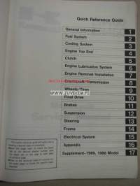 Kawasaki EN-400 EN450 -service manual, huolto-ohjekirja