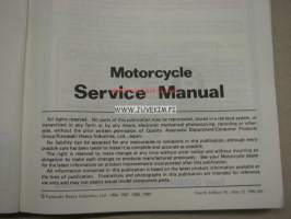 Kawasaki EN-400 EN450 -service manual, huolto-ohjekirja
