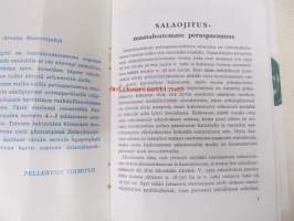 Salaojitusvihko Pellervo 1963 ja voita Fergu lappu