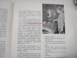 Tikkurilan Viesti 1963 nr 4 -asiakaslehti, sisältää asiapitoisia ammattiartikkeleita maalaus- suojaus- ja pinnoitustöistä ja materiaaleista