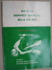Kymco Bet &amp; Win 250 -Service manual, korjaamokirja