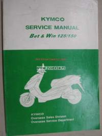 Kymco Bet &amp; Win 125/150 -Service manual, korjaamokirja