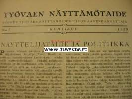 Työväen Näyttämötaide 1929 nr 7