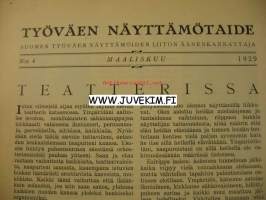 Työväen Näyttämötaide 1929 nr 4
