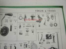 Singer 15K26 &amp; 15K80, 15K88, 16K, 28K, 127K &amp; 128K, 29K, 31K, 66K, 95K &amp; 96K, 99K, 103K, 201K, 206K, 221K, B.R.K, K2207, 193294 &amp; 193339, 194865, 225382 -kuvitettu
