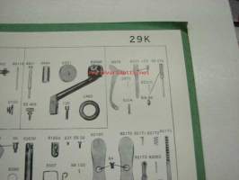 Singer 15K26 &amp; 15K80, 15K88, 16K, 28K, 127K &amp; 128K, 29K, 31K, 66K, 95K &amp; 96K, 99K, 103K, 201K, 206K, 221K, B.R.K, K2207, 193294 &amp; 193339, 194865, 225382 -kuvitettu