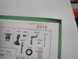 Singer 15K26 &amp; 15K80, 15K88, 16K, 28K, 127K &amp; 128K, 29K, 31K, 66K, 95K &amp; 96K, 99K, 103K, 201K, 206K, 221K, B.R.K, K2207, 193294 &amp; 193339, 194865, 225382 -kuvitettu
