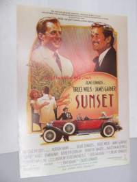 Sunset -elokuvajuliste, Bruce Willis, James Garner, Blake Edwards