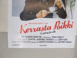 Kerrasta poikki - En gång för alla -elokuvajuliste, Katharine Hepburn, Nick Nolte, Anthony Harvey
