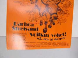 Voihan veljet! Nä, dra åt skogen! -elokuvajuliste, Barbara Streisand, Michael Sarrazin, Peter Yates