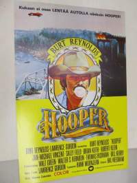 Hooper -elokuvajuliste, Burt Reynolds, Sally Field, Hal Needham