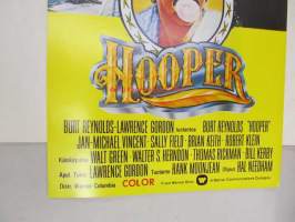 Hooper -elokuvajuliste, Burt Reynolds, Sally Field, Hal Needham