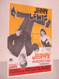 Jerry neropattina - Geniet Jerry -elokuvajuliste, Jerry Lewis, Ina Balin, Everett Sloane