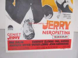 Jerry neropattina - Geniet Jerry -elokuvajuliste, Jerry Lewis, Ina Balin, Everett Sloane