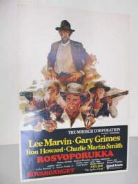 Rosvoporukka - Rövargänget -elokuvajuliste, Lee Marvin, Gary Grimes, Richard Fleischer