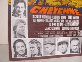 Cheyenne -elokuvajuliste, John Ford, Richard Widmark, Carroll Baker