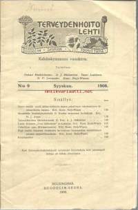 Terveydenhoitolehti 1908 nr 9