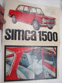Simca 1300, 1500 -myyntiesite