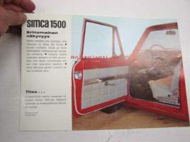 Simca 1500 -myyntiesite