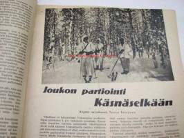 Hurtti Ukko 1941 nr 3 - Suomen sodan 1939-1940 sankaritarinoita, sis. mm. seur. artikkelit; 1KKK/JR16 Matti Aulos, Partio Käsnäselkään, 13.3.1940 Viipurin
