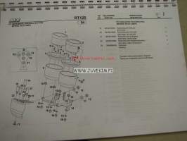 MZ RT125, 125 SX/SM -spare parts list, varaosaluettelo