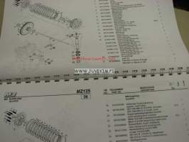 MZ RT125, 125 SX/SM -spare parts list, varaosaluettelo