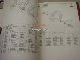Gilera -spare parts list, varaosaluettelo