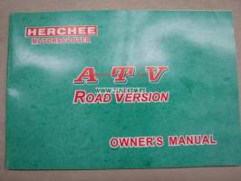 Herchee Motorscooter ATV Road version -owner´s manual, käyttöohjekirja