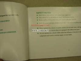Herchee Motorscooter ATV Road version -owner´s manual, käyttöohjekirja