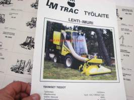 LM-Trac 480H, 580H Taajamatraktorien työlaitteet / Implements for utility machines -myyntiesite