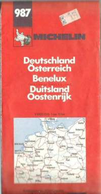Germany, Austria  kartta , Michelin  1976
