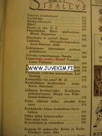 Kotiliesi 1955 nr 9,toukokuu ajankuvaa kesämökki vai auto? tunnettuja naisia: Kersti Vuorjoki, Asko Colette tuolin mainos, äitienpäivälounas,