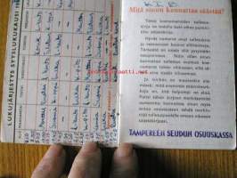 lukujärjestys  1958-59
