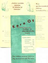 Kara Oy, Tukku- ja vähittäisliike Toijala 1948