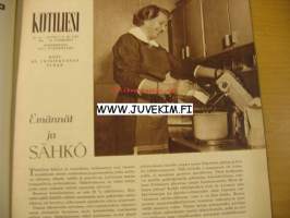 Kotiliesi 1955 nr 16, elokuu ajankuvaa.  Liikolan kyläläisten uusi hämäläinen kotiseutu (Kostamo-Virolaisen talo, Hatakan talo, Laakkosen ja Mälkiän talot),