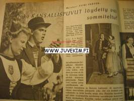 Kotiliesi 1950 nr 1 -mm. kehittyykö maalaisasunto oikeaan suuntaan?, onko kansallispuvut löydetty vai sommiteltu?